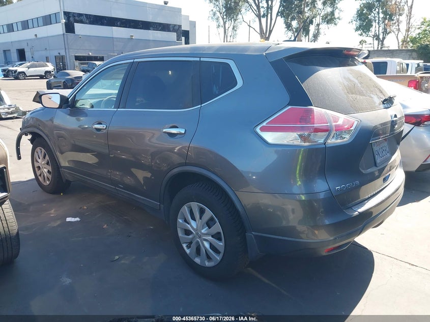 2015 Nissan Rogue VIN KNMAT2MT8FP566161 IAAI salvage auction — FRONT END, Salvage Title, sold $100 on 2026-07-08 (photo 3)