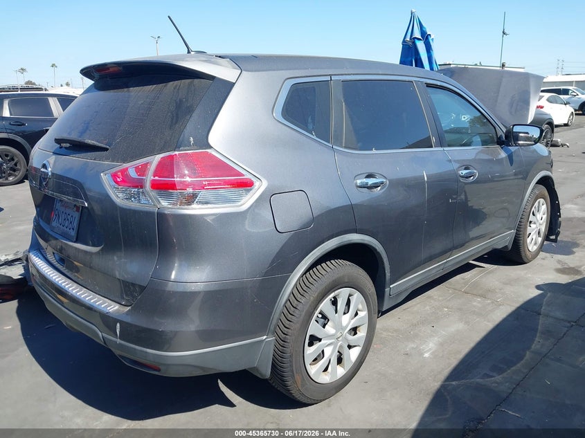 2015 Nissan Rogue VIN KNMAT2MT8FP566161 IAAI salvage auction — FRONT END, Salvage Title, sold $100 on 2026-07-08 (photo 4)