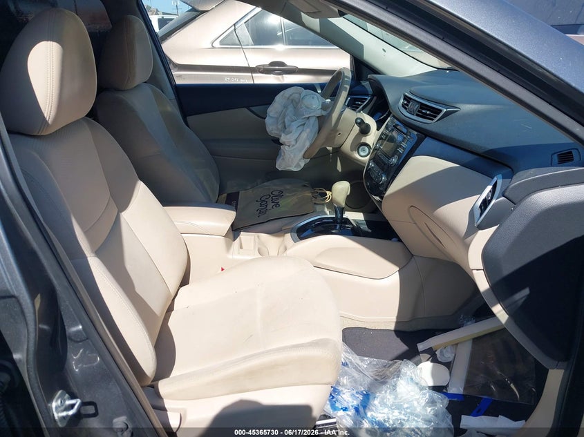 2015 Nissan Rogue VIN KNMAT2MT8FP566161 IAAI salvage auction — FRONT END, Salvage Title, sold $100 on 2026-07-08 (photo 5)