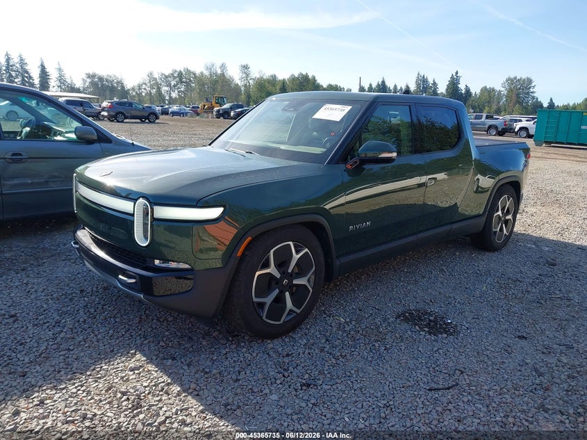 2023 Rivian R1t VIN 7FCTGBAA6PN029439 IAAI salvage auction — RIGHT FRONT, Bill Of Sale (Washington), sold $27,750 on 2026-08-12 (photo 2)