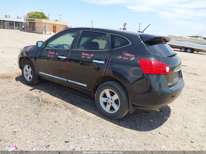 2013 Nissan Rogue VIN JN8AS5MT0DW036763 IAAI salvage auction — ALL OVER, Original (Texas), sold $175 on 2026-07-29 (photo 3)