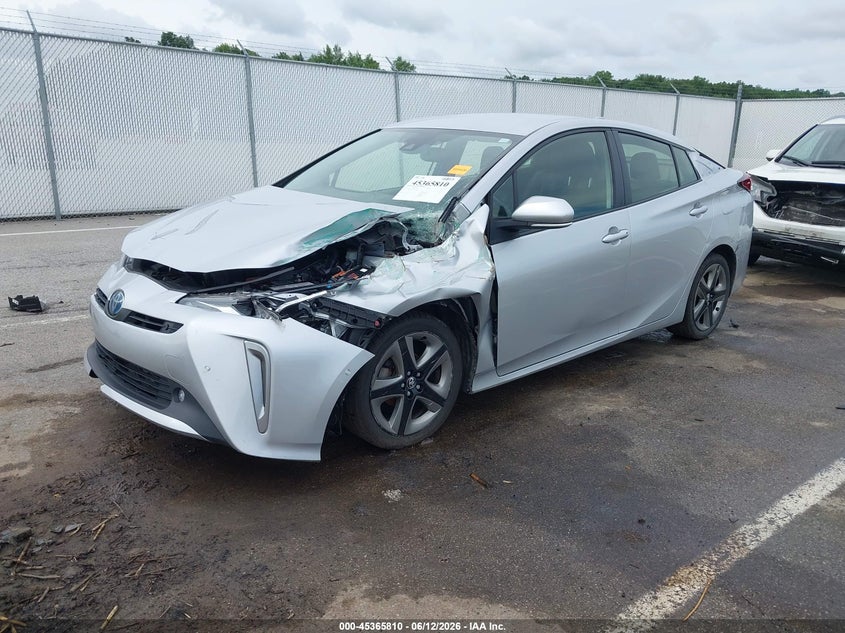 2022 Toyota Prius VIN JTDKAMFU0N3165978 IAAI salvage auction — LEFT FRONT, Salvage (Indiana), sold $3,450 on 2026-07-23 (photo 2)