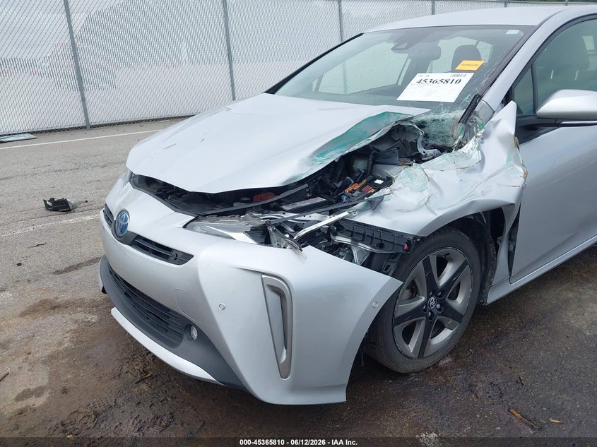 2022 Toyota Prius VIN JTDKAMFU0N3165978 IAAI salvage auction — LEFT FRONT, Salvage (Indiana), sold $3,450 on 2026-07-23 (photo 6)