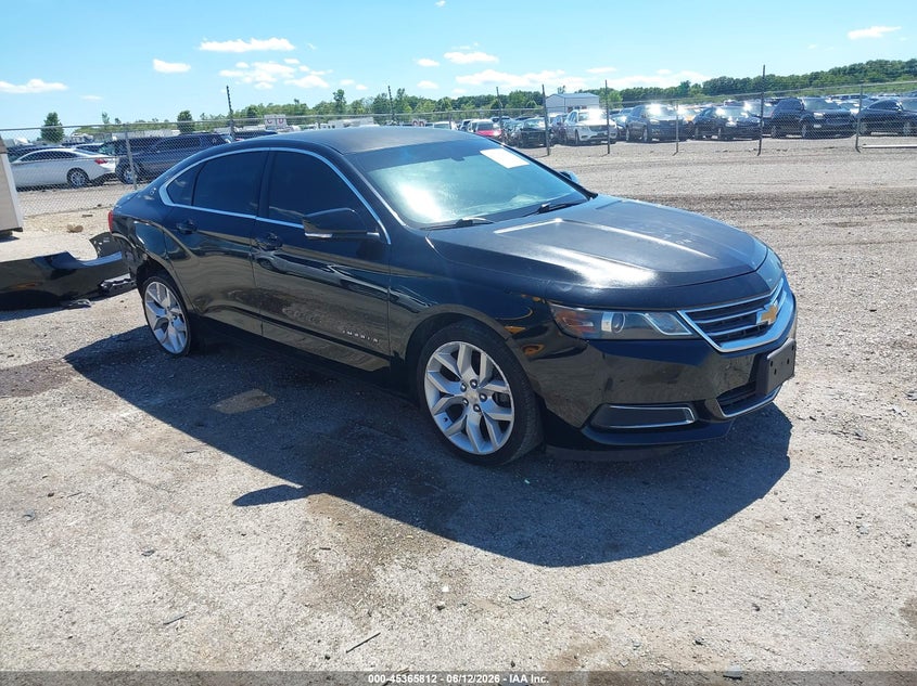 2017 Chevrolet Impala VIN 1G1105SA4HU153744 IAAI salvage auction — FRONT END, Salvage (Illinois), sold $1,100 on 2026-07-18 (photo 1)