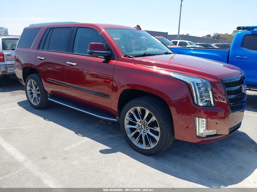 2020 Cadillac Escalade VIN 1GYS3BKJ2LR192565 IAAI salvage auction — LEFT FRONT, Salvage (California), sold $20,750 on 2026-07-30 (photo 1)