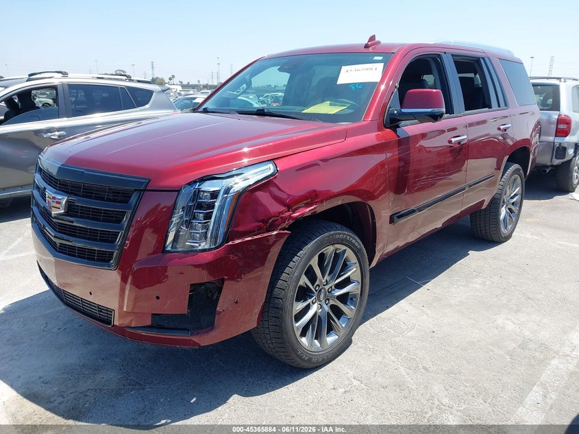 2020 Cadillac Escalade VIN 1GYS3BKJ2LR192565 IAAI salvage auction — LEFT FRONT, Salvage (California), sold $20,750 on 2026-07-30 (photo 2)