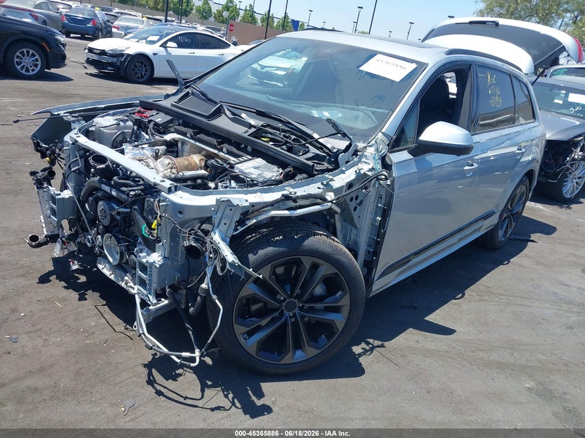 2026 Audi Q7 VIN WA1LVBF7XTD009343 IAAI salvage auction — FRONT END, Salvage Title, sold $22,150 on 2026-07-24 (photo 2)