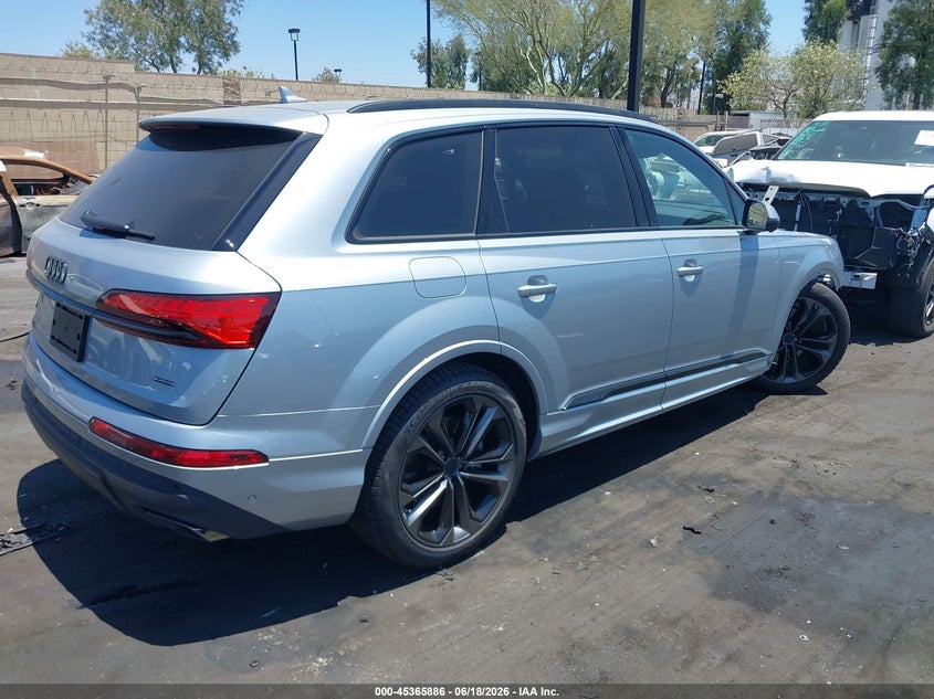 2026 Audi Q7 VIN WA1LVBF7XTD009343 IAAI salvage auction — FRONT END, Salvage Title, sold $22,150 on 2026-07-24 (photo 4)