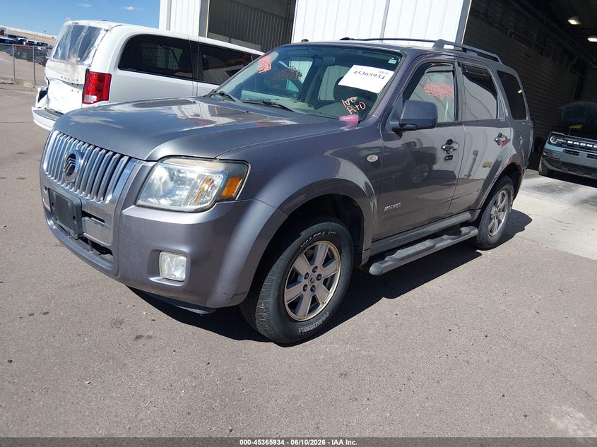 2008 Mercury Mariner VIN 4M2CU91108KJ05922 IAAI salvage auction — ENGINE DAMAGE, Clear (Colorado), sold $250 on 2026-07-08 (photo 2)