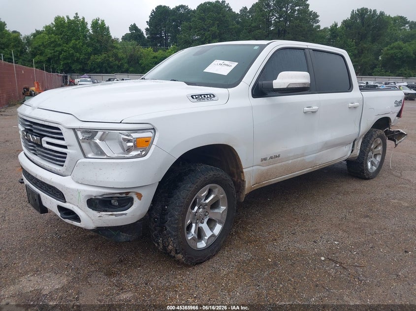 2020 Ram 1500 VIN 1C6SRFFTXLN103413 IAAI salvage auction — LEFT SIDE, Wait Title, sold $11,600 on 2026-09-17 (photo 2)
