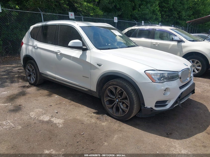2017 BMW X3 VIN 5UXWX9C51H0T08578 IAAI salvage auction — FRONT & REAR, Salvage - Greater Than 75% (Maryland), sold $2,250 on 2026-07-14 (photo 1)