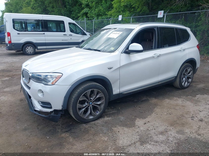 2017 BMW X3 VIN 5UXWX9C51H0T08578 IAAI salvage auction — FRONT & REAR, Salvage - Greater Than 75% (Maryland), sold $2,250 on 2026-07-14 (photo 2)