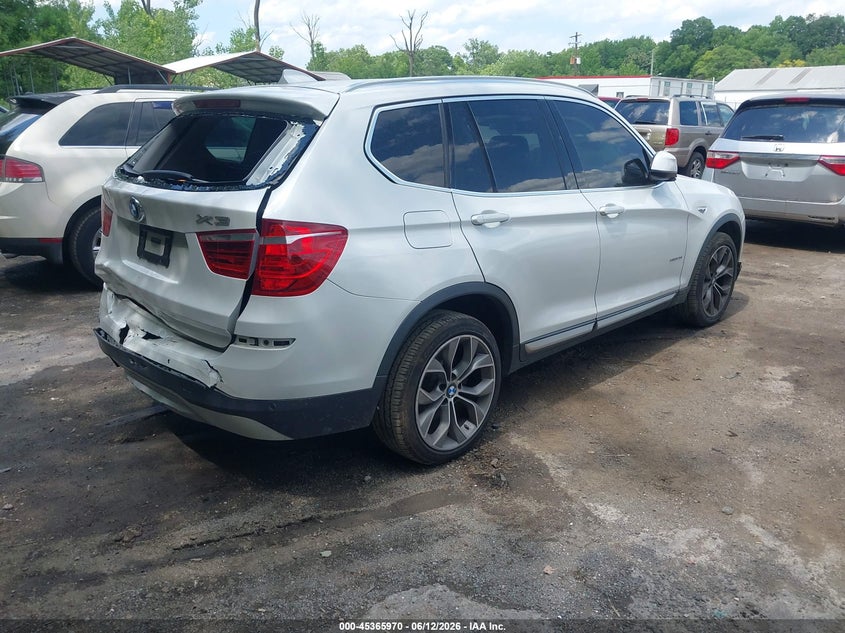 2017 BMW X3 VIN 5UXWX9C51H0T08578 IAAI salvage auction — FRONT & REAR, Salvage - Greater Than 75% (Maryland), sold $2,250 on 2026-07-14 (photo 4)