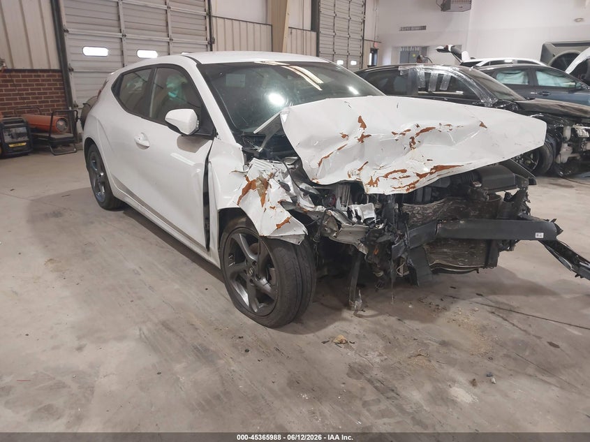 2020 Hyundai Veloster VIN KMHTG6AF7LU023556 IAAI salvage auction — FRONT END, Salvage (North Carolina), sold $325 on 2026-07-09 (photo 1)