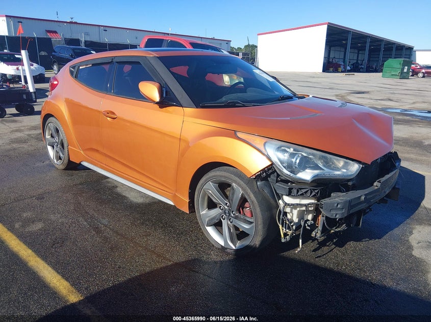 2013 Hyundai Veloster VIN KMHTC6AEXDU172693 IAAI salvage auction — FRONT END, Salvage (South Carolina), sold $275 on 2026-07-15 (photo 1)