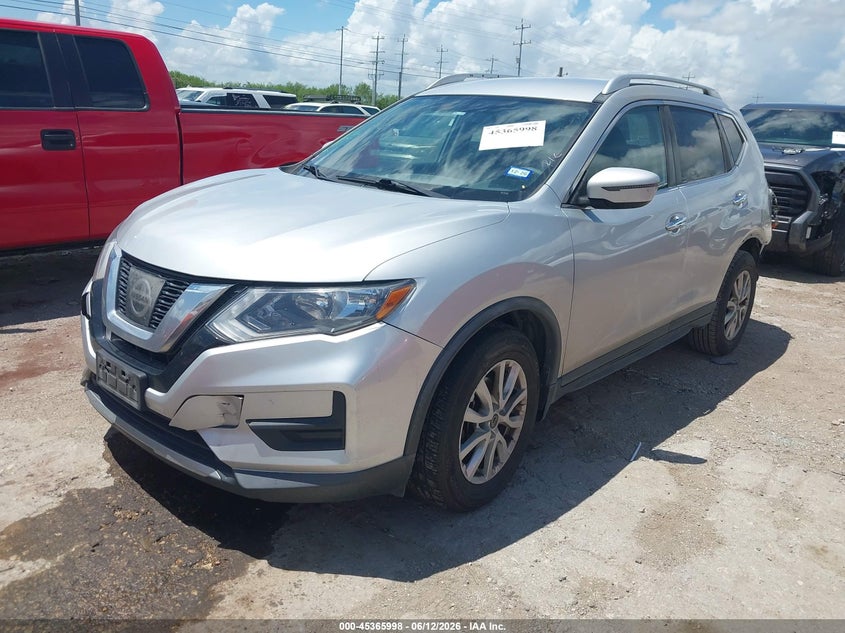 2017 Nissan Rogue VIN KNMAT2MT2HP611470 IAAI salvage auction — FRONT & REAR, Original (Texas), sold $1,850 on 2026-07-29 (photo 2)