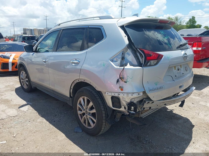 2017 Nissan Rogue VIN KNMAT2MT2HP611470 IAAI salvage auction — FRONT & REAR, Original (Texas), sold $1,850 on 2026-07-29 (photo 3)