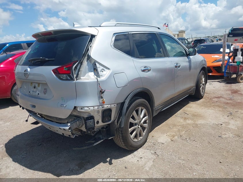 2017 Nissan Rogue VIN KNMAT2MT2HP611470 IAAI salvage auction — FRONT & REAR, Original (Texas), sold $1,850 on 2026-07-29 (photo 4)