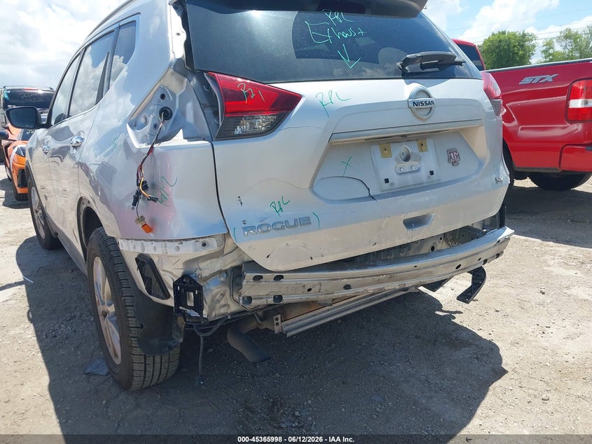 2017 Nissan Rogue VIN KNMAT2MT2HP611470 IAAI salvage auction — FRONT & REAR, Original (Texas), sold $1,850 on 2026-07-29 (photo 6)