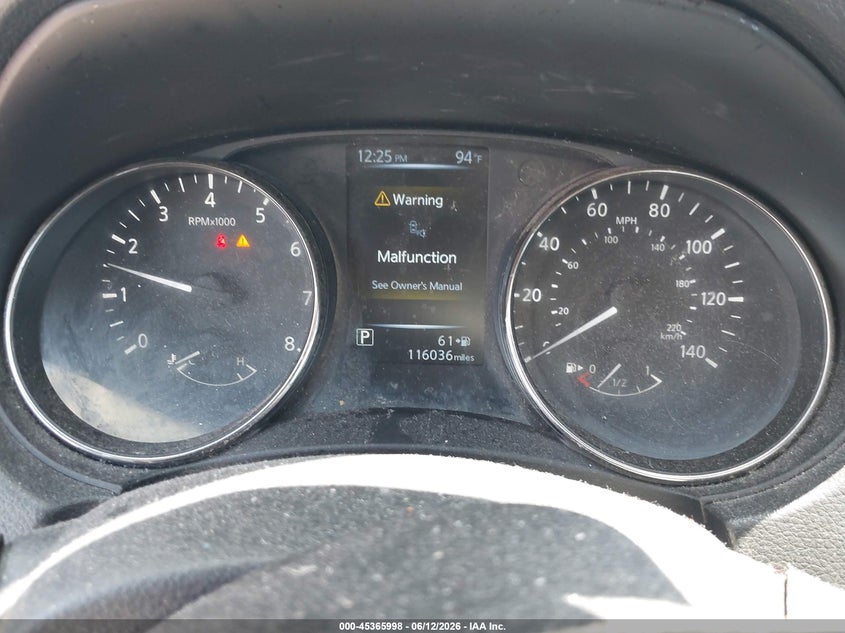 2017 Nissan Rogue VIN KNMAT2MT2HP611470 IAAI salvage auction — FRONT & REAR, Original (Texas), sold $1,850 on 2026-07-29 (photo 7)