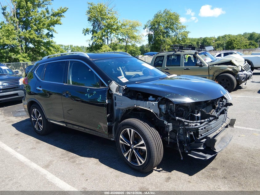 2018 Nissan Rogue VIN JN8AT2MT5JW464366 IAAI salvage auction — FRONT END, Salvage (New Jersey), sold $25 on 2026-07-29 (photo 1)