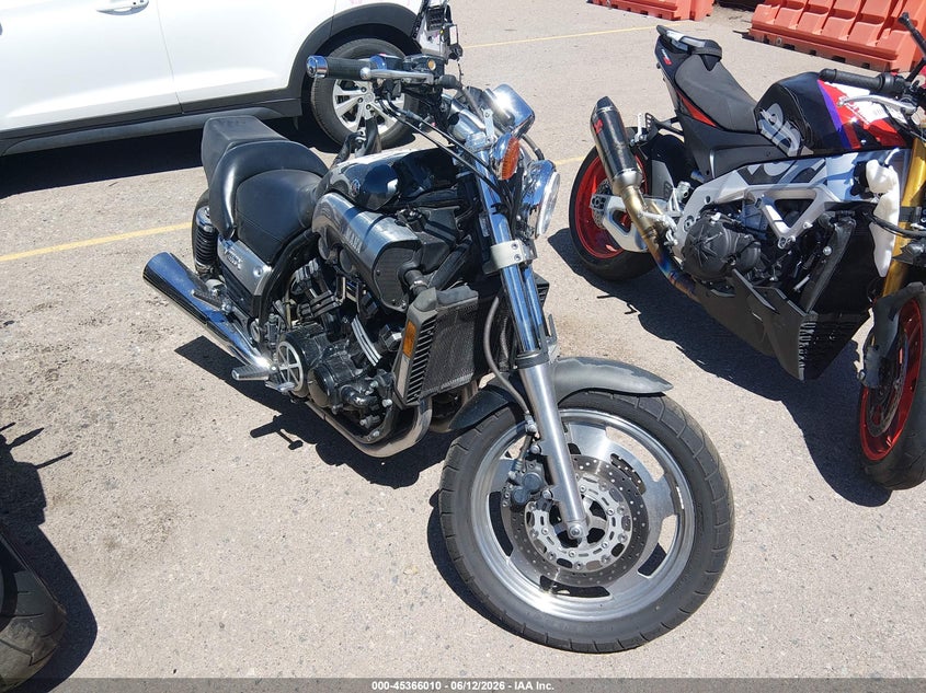 2001 Yamaha VMX12 VIN JYA2WEE031A083055 IAAI salvage auction — LEFT REAR, Salvage (Colorado), sold $75 on 2026-07-21 (photo 1)