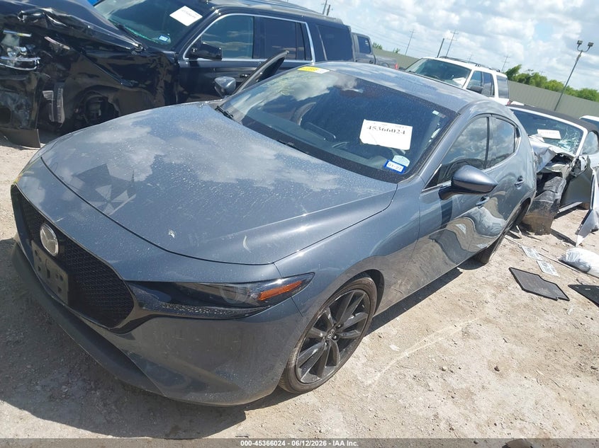 2019 Mazda 3 VIN JM1BPANM0K1131786 IAAI salvage auction — RIGHT SIDE, Original (Texas), sold $3,850 on 2026-07-29 (photo 2)