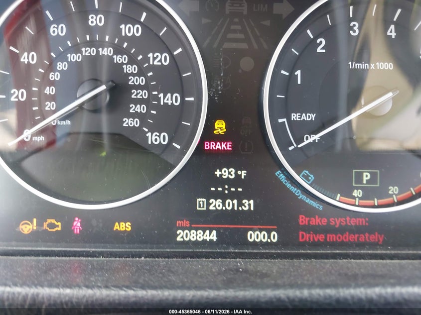 2012 BMW 3er VIN WBA3A5C51CF346619 IAAI salvage auction — NORMAL WEAR, Original (Texas), sold $475 on 2026-07-08 (photo 7)