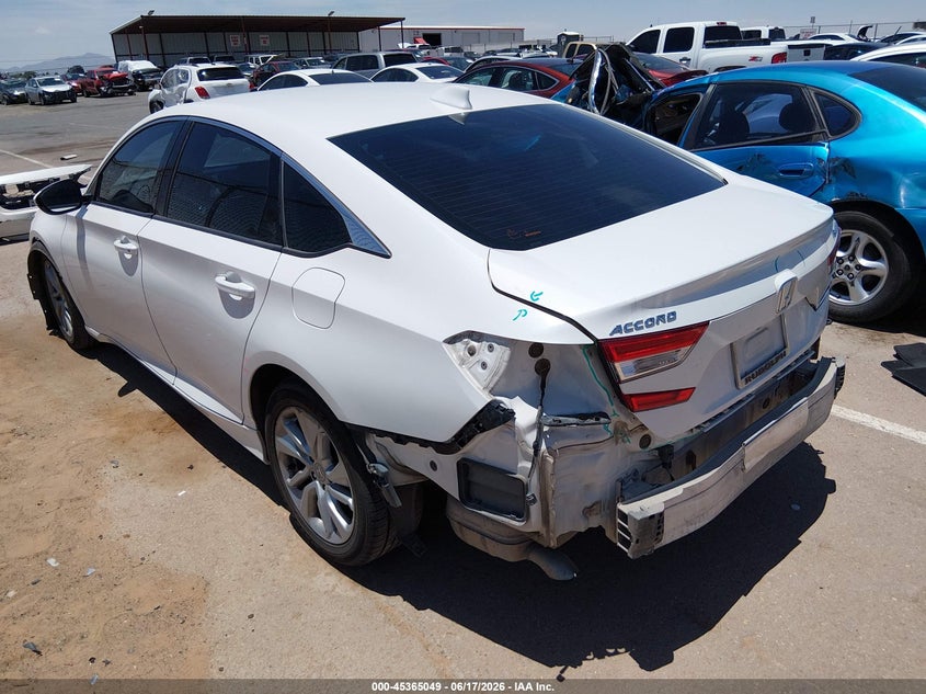 2019 Honda Accord VIN 1HGCV1F14KA137431 IAAI salvage auction — FRONT & REAR, Original (Texas), sold $2,150 on 2026-07-22 (photo 3)