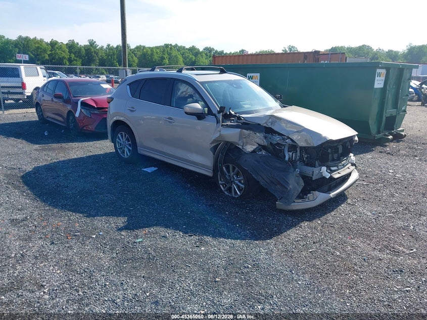 2024 Mazda Cx-5 VIN JM3KFBCL1R0443433 IAAI salvage auction — FRONT END, Salvage - Greater Than 75% (Maryland), sold $6,200 on 2026-07-27 (photo 1)