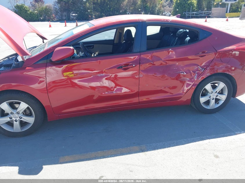 2012 Hyundai Elantra VIN KMHDH4AE8CU435403 IAAI salvage auction — LEFT SIDE, Salvage Title, sold $25 on 2026-07-29 (photo 6)