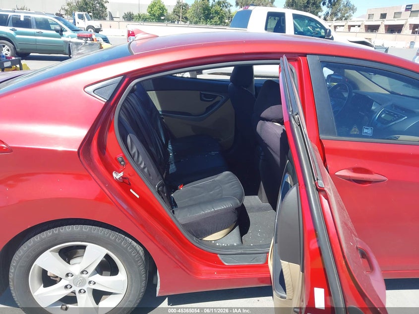 2012 Hyundai Elantra VIN KMHDH4AE8CU435403 IAAI salvage auction — LEFT SIDE, Salvage Title, sold $25 on 2026-07-29 (photo 8)