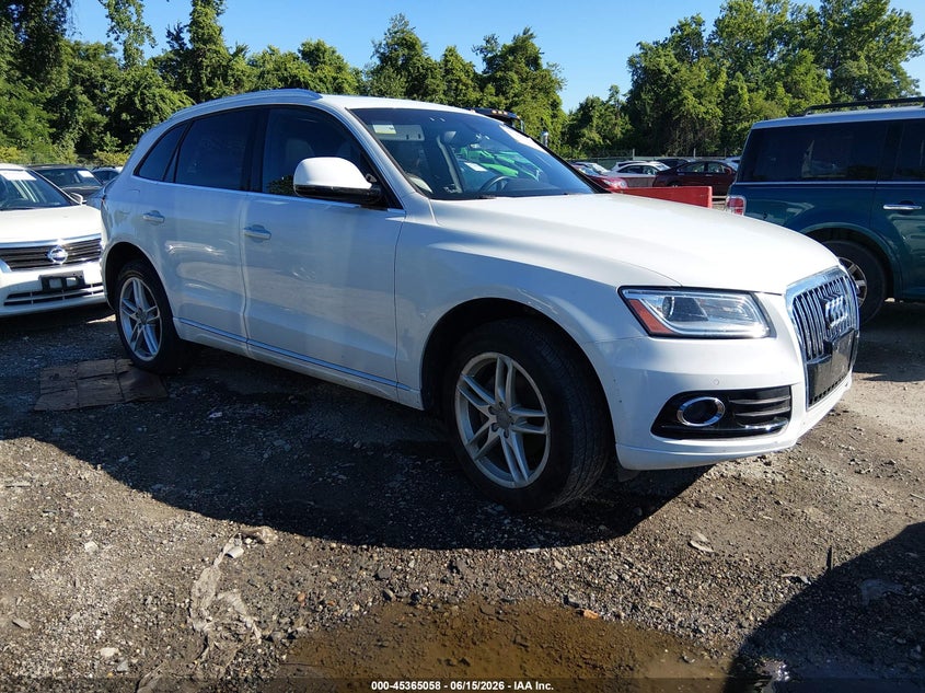 2017 Audi Q5 VIN WA1L2AFPXHA039289 IAAI salvage auction — LEFT FRONT, Salvage - Greater Than 75% (Maryland), sold $2,975 on 2026-07-16 (photo 1)