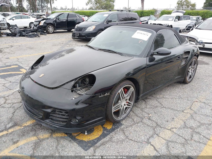 2009 Porsche 911 VIN WP0CD29959S773739 IAAI salvage auction — FRONT & REAR, Salvage (California), sold $39,800 on 2026-08-11 (photo 2)