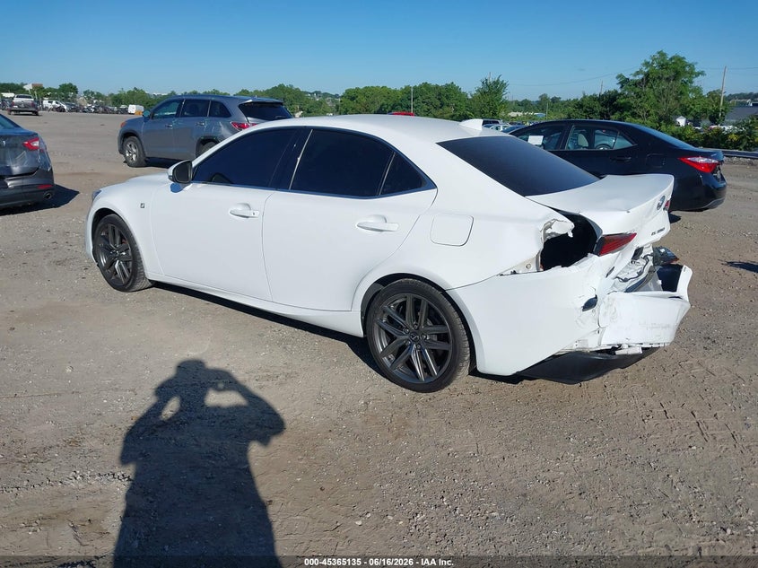 2017 Lexus Is VIN JTHBE1D23H5030277 IAAI salvage auction — REAR END, Salvage Title, sold $5,300 on 2026-07-22 (photo 3)