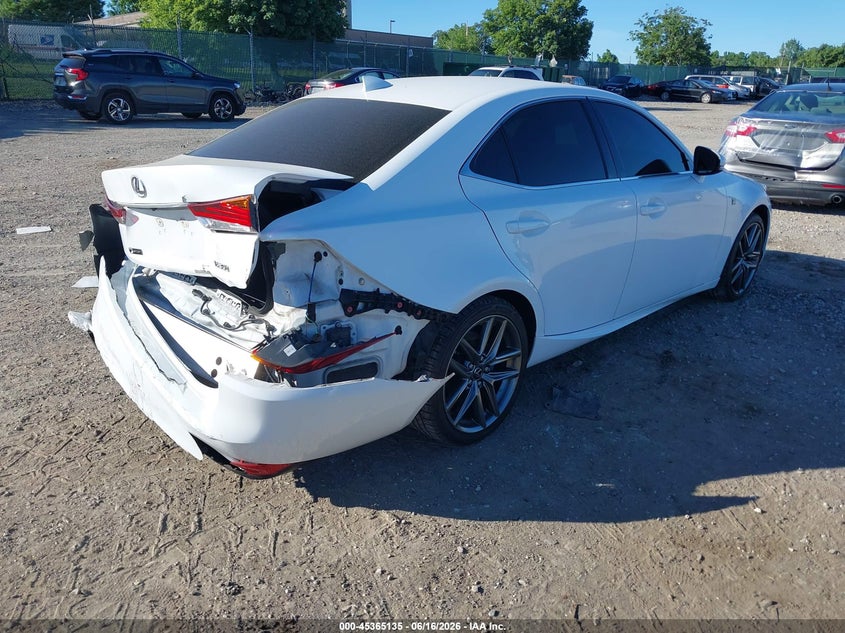 2017 Lexus Is VIN JTHBE1D23H5030277 IAAI salvage auction — REAR END, Salvage Title, sold $5,300 on 2026-07-22 (photo 4)