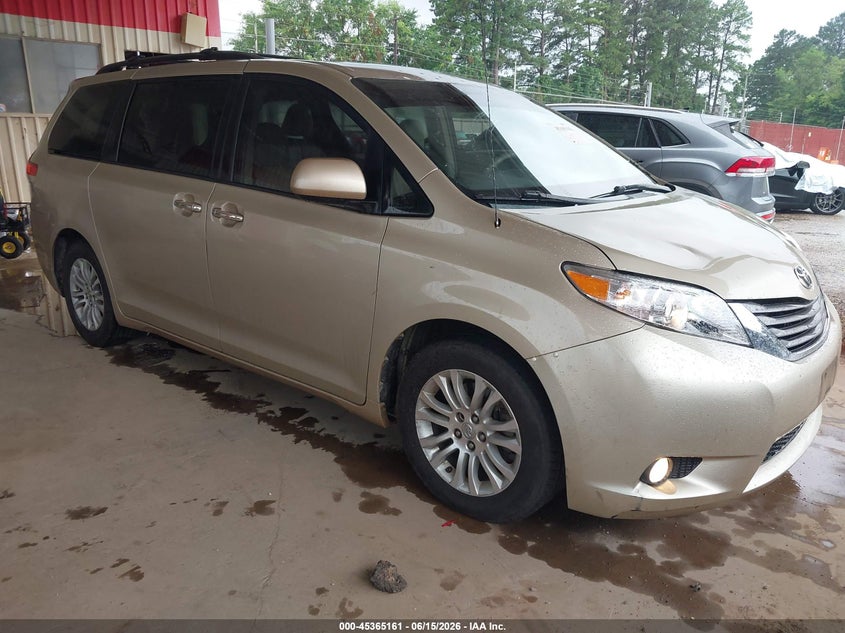 2014 Toyota Sienna VIN 5TDYK3DC8ES446209 IAAI salvage auction — HAIL, Original (Texas), sold $2,200 on 2026-07-26 (photo 1)