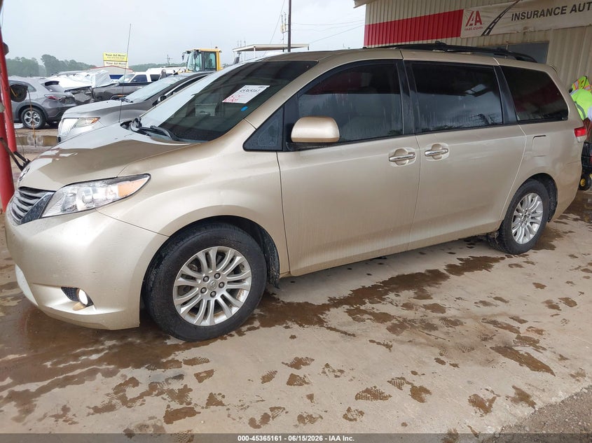 2014 Toyota Sienna VIN 5TDYK3DC8ES446209 IAAI salvage auction — HAIL, Original (Texas), sold $2,200 on 2026-07-26 (photo 2)