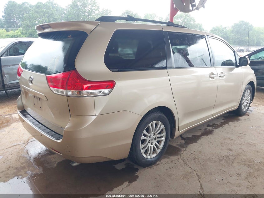 2014 Toyota Sienna VIN 5TDYK3DC8ES446209 IAAI salvage auction — HAIL, Original (Texas), sold $2,200 on 2026-07-26 (photo 4)