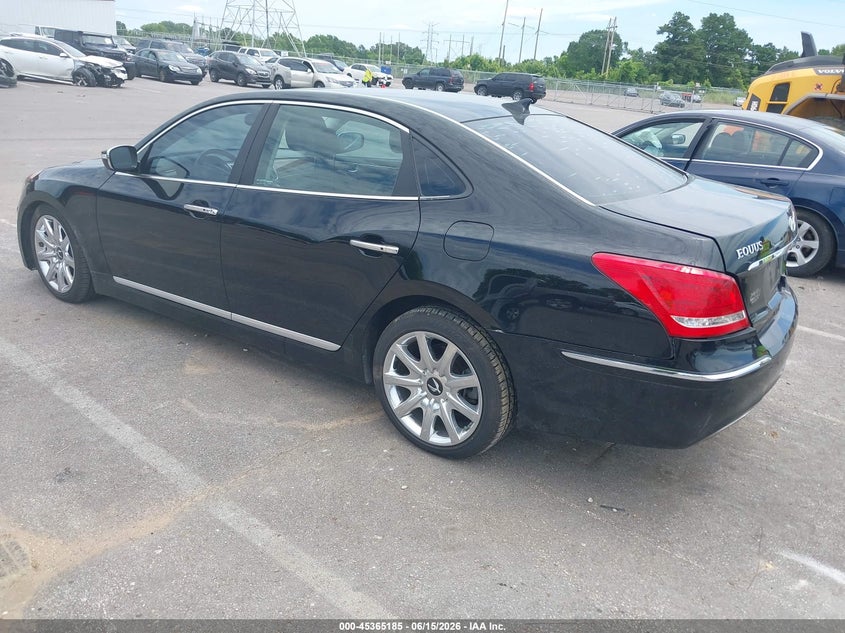 2013 Hyundai Equus VIN KMHGH4JH7DU064646 IAAI salvage auction — REAR END, Salvage (Tennessee), sold $1,400 on 2026-07-09 (photo 3)