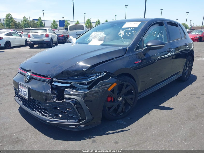 2023 Volkswagen Golf gti VIN WVW3A7CDXPW145670 IAAI salvage auction — FRONT END, Wait Title, sold $5,450 on 2026-07-31 (photo 2)