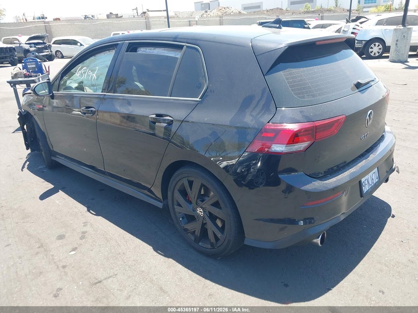 2023 Volkswagen Golf gti VIN WVW3A7CDXPW145670 IAAI salvage auction — FRONT END, Wait Title, sold $5,450 on 2026-07-31 (photo 3)