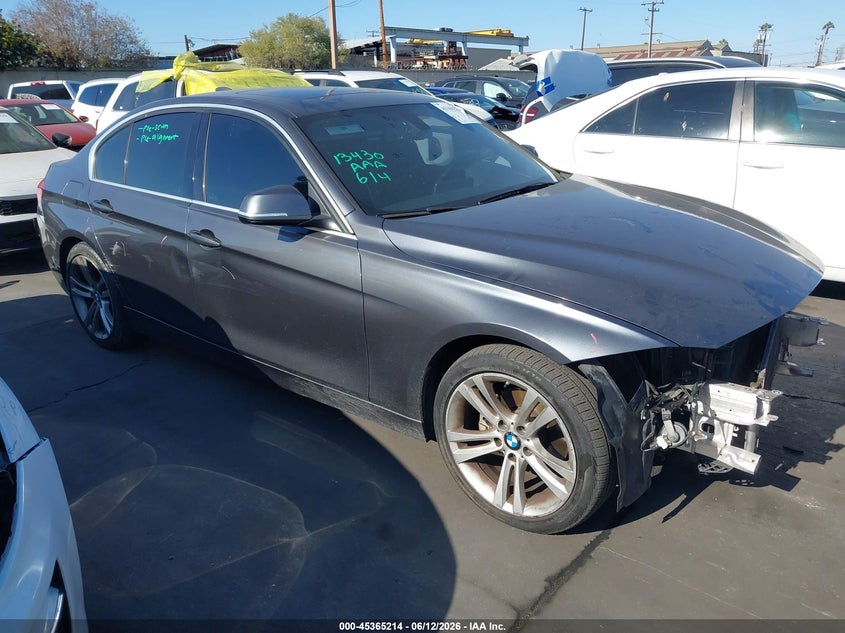2018 BMW 3er VIN WBA8E5C57JA507446 IAAI salvage auction — FRONT END, Salvage Title, sold $3,175 on 2026-07-15 (photo 1)