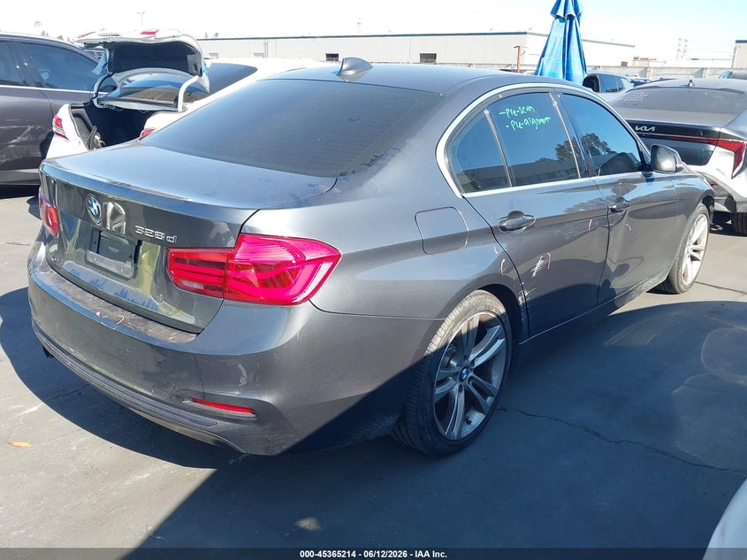 2018 BMW 3er VIN WBA8E5C57JA507446 IAAI salvage auction — FRONT END, Salvage Title, sold $3,175 on 2026-07-15 (photo 4)