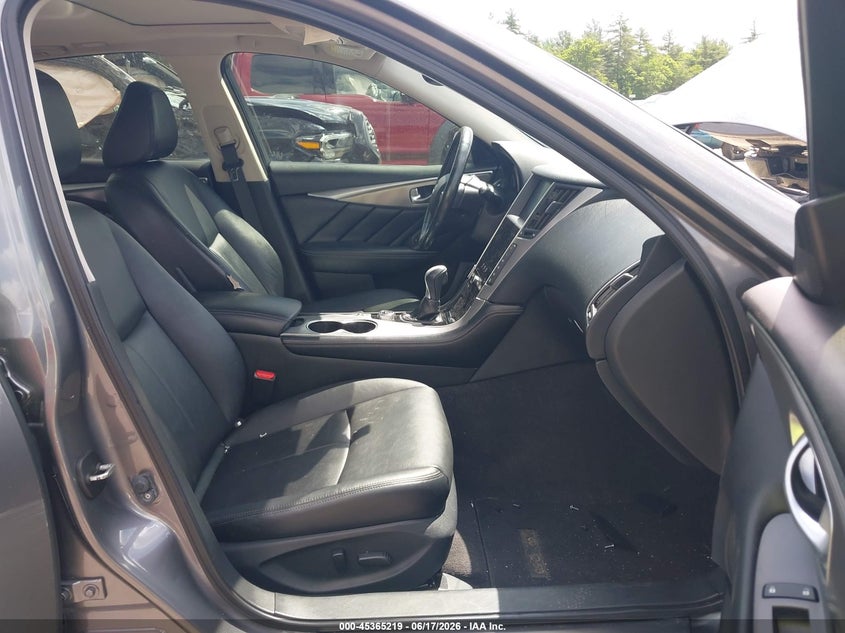 2015 Infiniti Q50 VIN JN1BV7AR4FM398530 IAAI salvage auction — FRONT & REAR, Clear (Massachusetts), sold $1,875 on 2026-07-17 (photo 5)