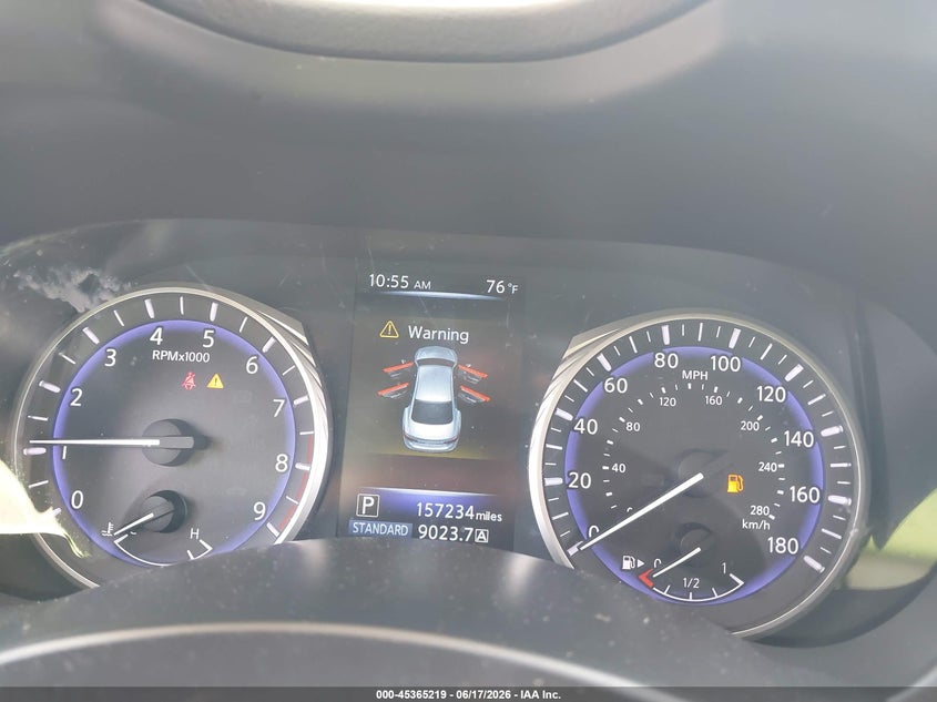 2015 Infiniti Q50 VIN JN1BV7AR4FM398530 IAAI salvage auction — FRONT & REAR, Clear (Massachusetts), sold $1,875 on 2026-07-17 (photo 7)