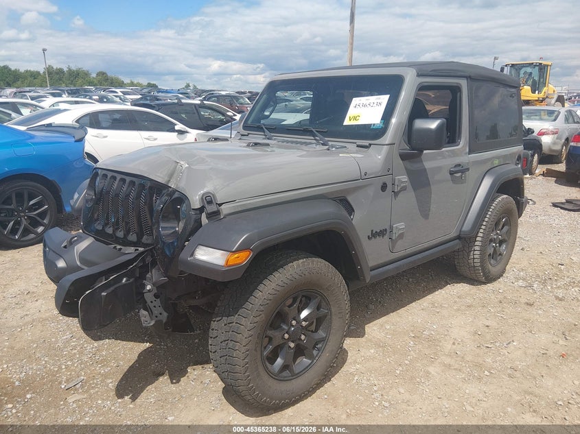 2022 Jeep Wrangler / VIN 1C4GJXAG0NW166913 IAAI salvage auction — LEFT FRONT, Salvage (Pennsylvania), sold $9,000 on 2026-07-29 (photo 2)
