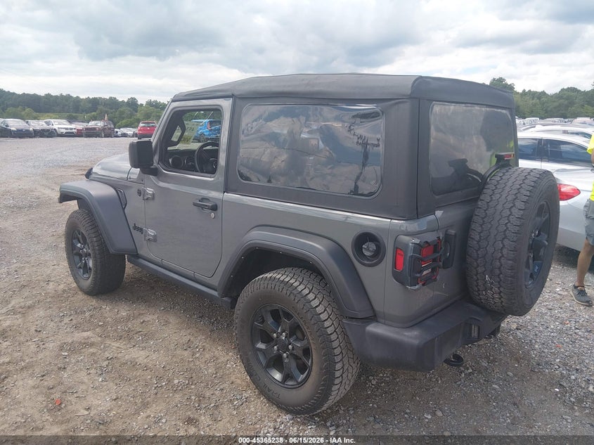 2022 Jeep Wrangler / VIN 1C4GJXAG0NW166913 IAAI salvage auction — LEFT FRONT, Salvage (Pennsylvania), sold $9,000 on 2026-07-29 (photo 3)