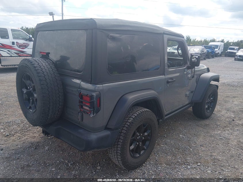 2022 Jeep Wrangler / VIN 1C4GJXAG0NW166913 IAAI salvage auction — LEFT FRONT, Salvage (Pennsylvania), sold $9,000 on 2026-07-29 (photo 4)