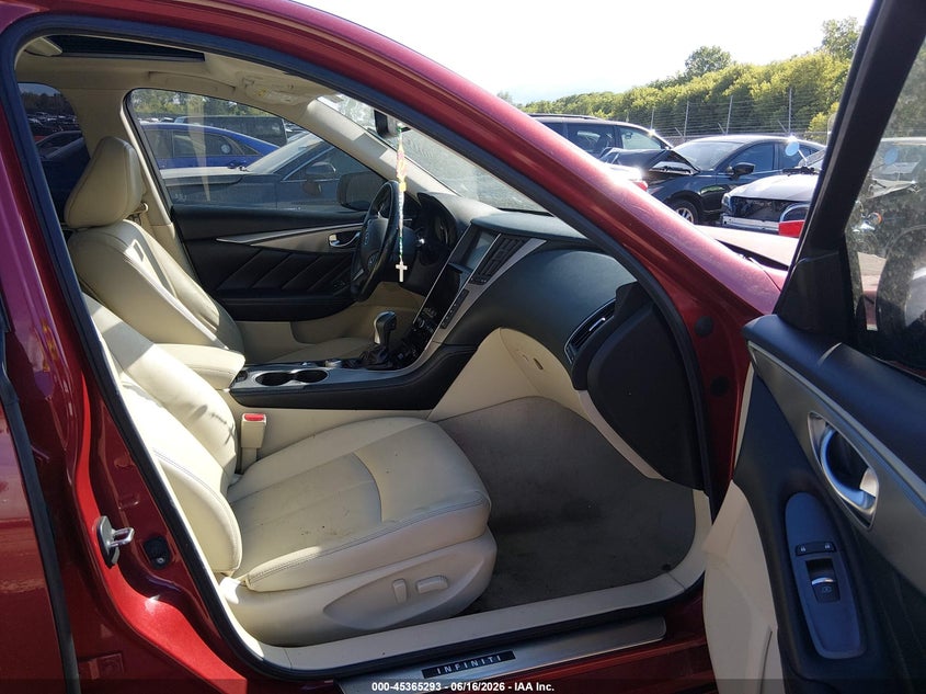 2015 Infiniti Q50 VIN JN1BV7AR1FM405420 IAAI salvage auction — REAR END, Salvage (Illinois), sold $1,500 on 2026-07-22 (photo 5)